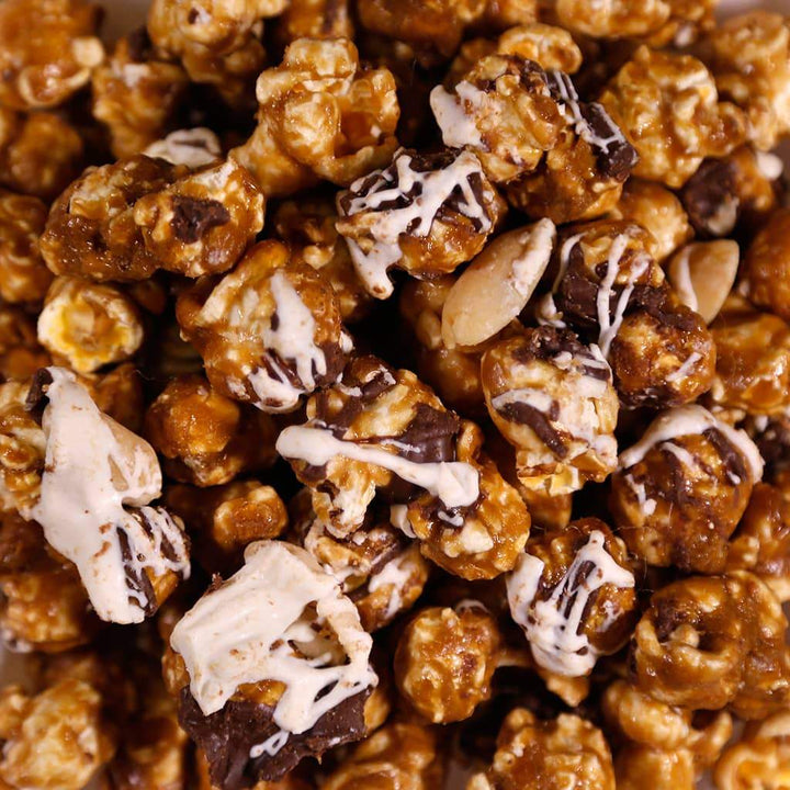 Chocolate Drizzle Popcorn Bag