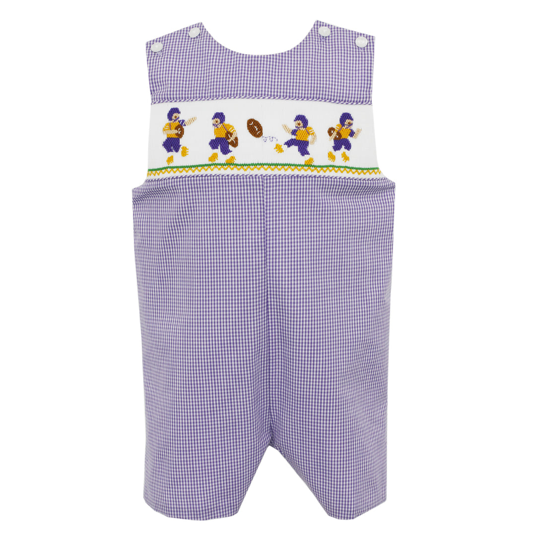 Purple Gingham Football Players John John