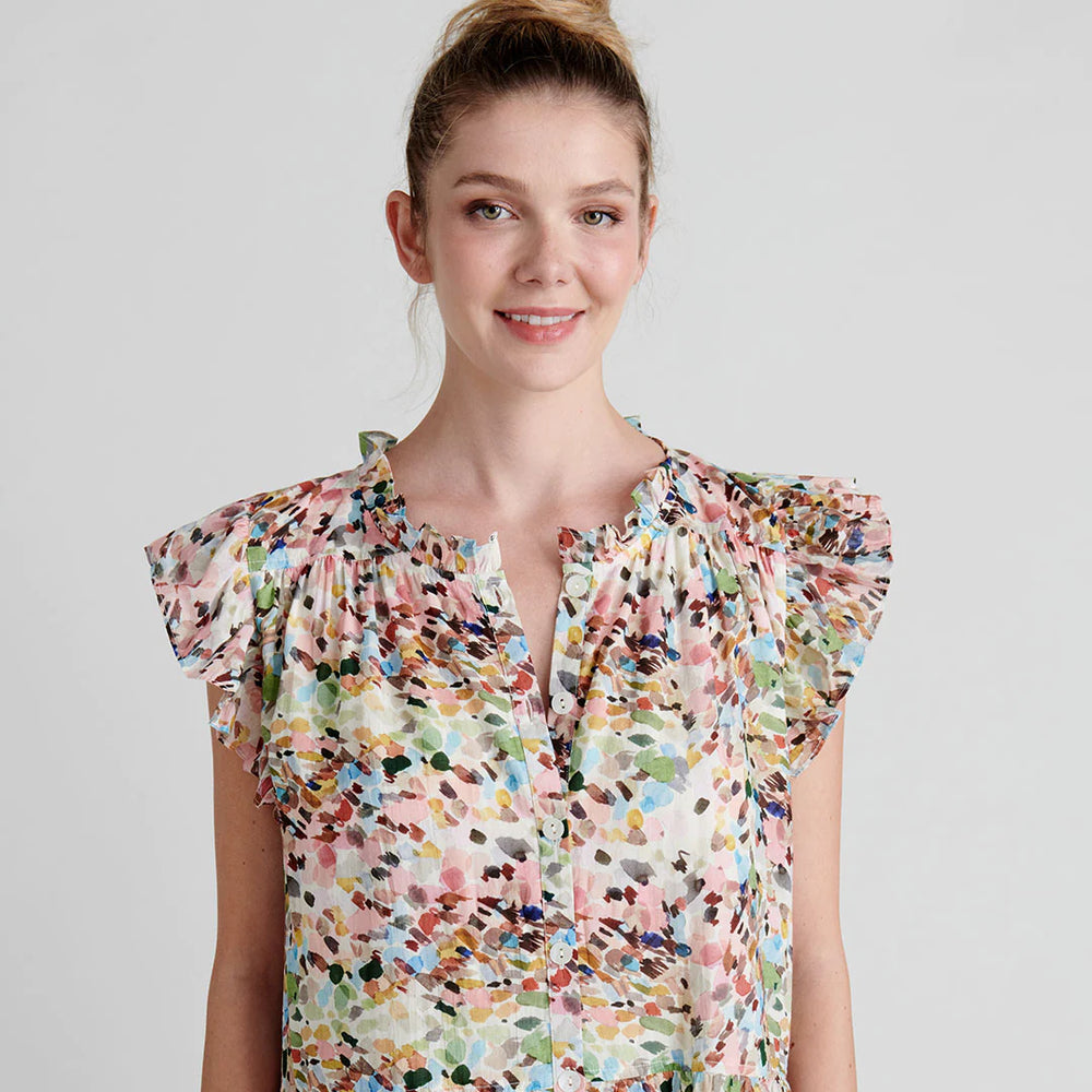 Watercolor Brush Womens Kalani Dress