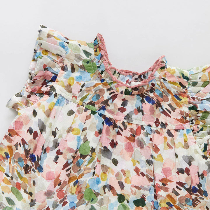 Watercolor Brush Girls Kalani Dress