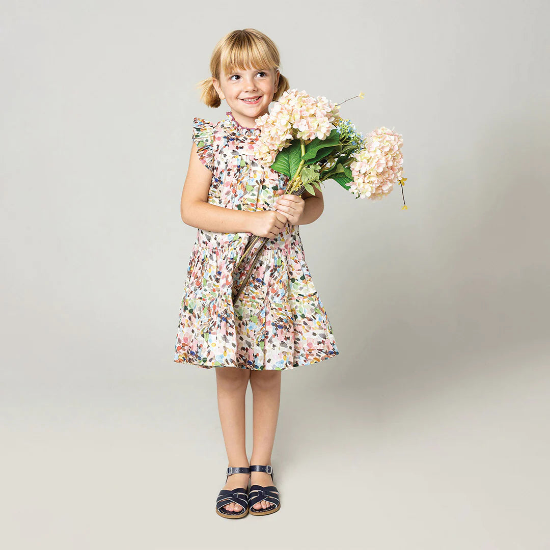 Watercolor Brush Girls Kalani Dress