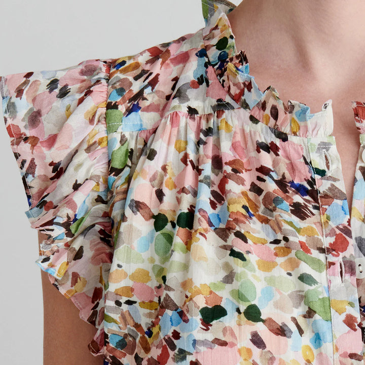 Watercolor Brush Womens Kalani Dress