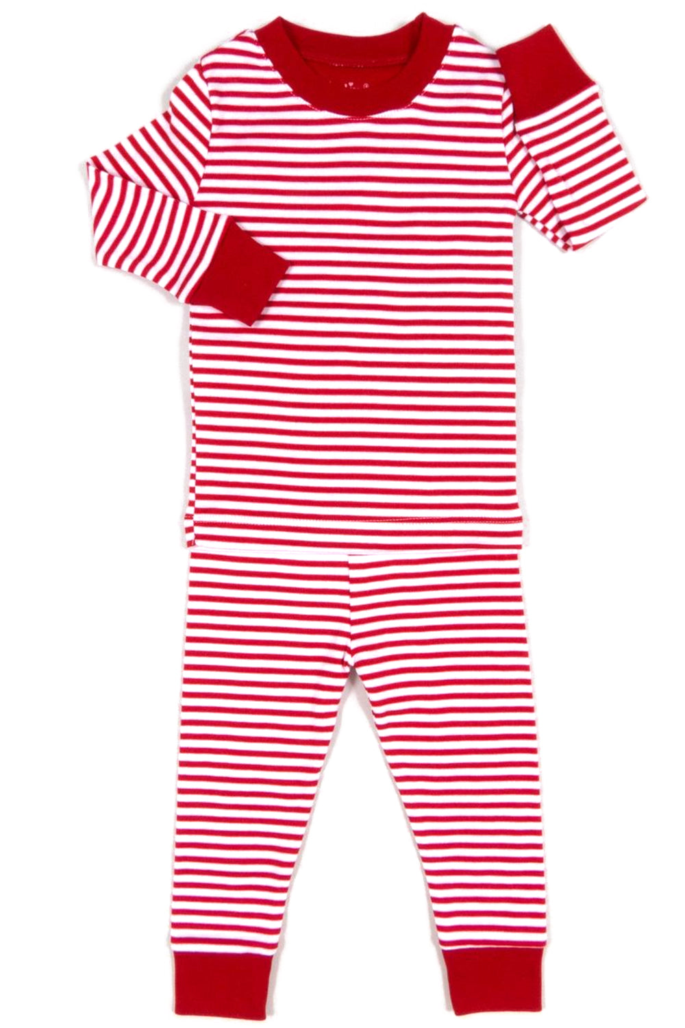 Red & White Stripe Pajama Set