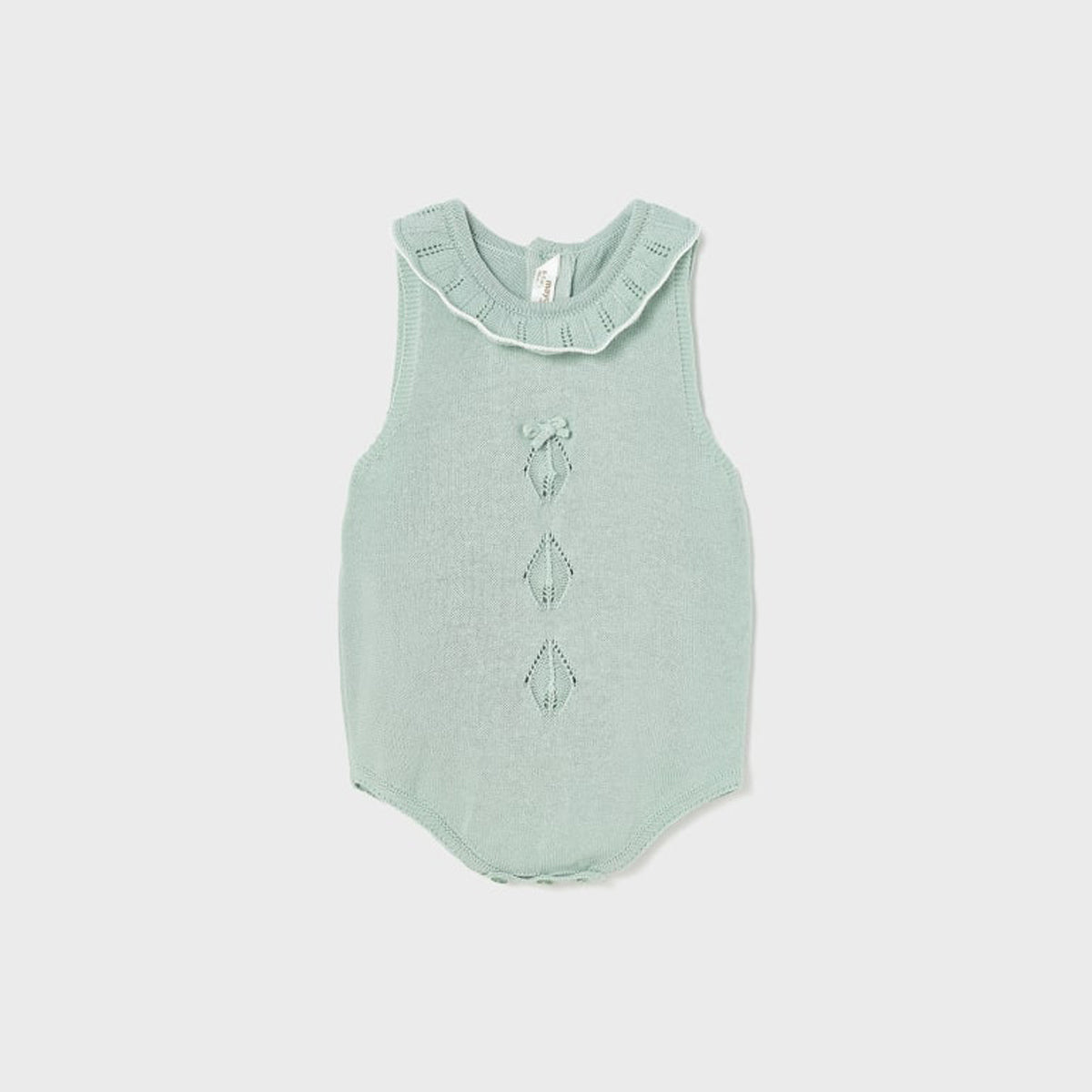 Misty Green Knit Romper