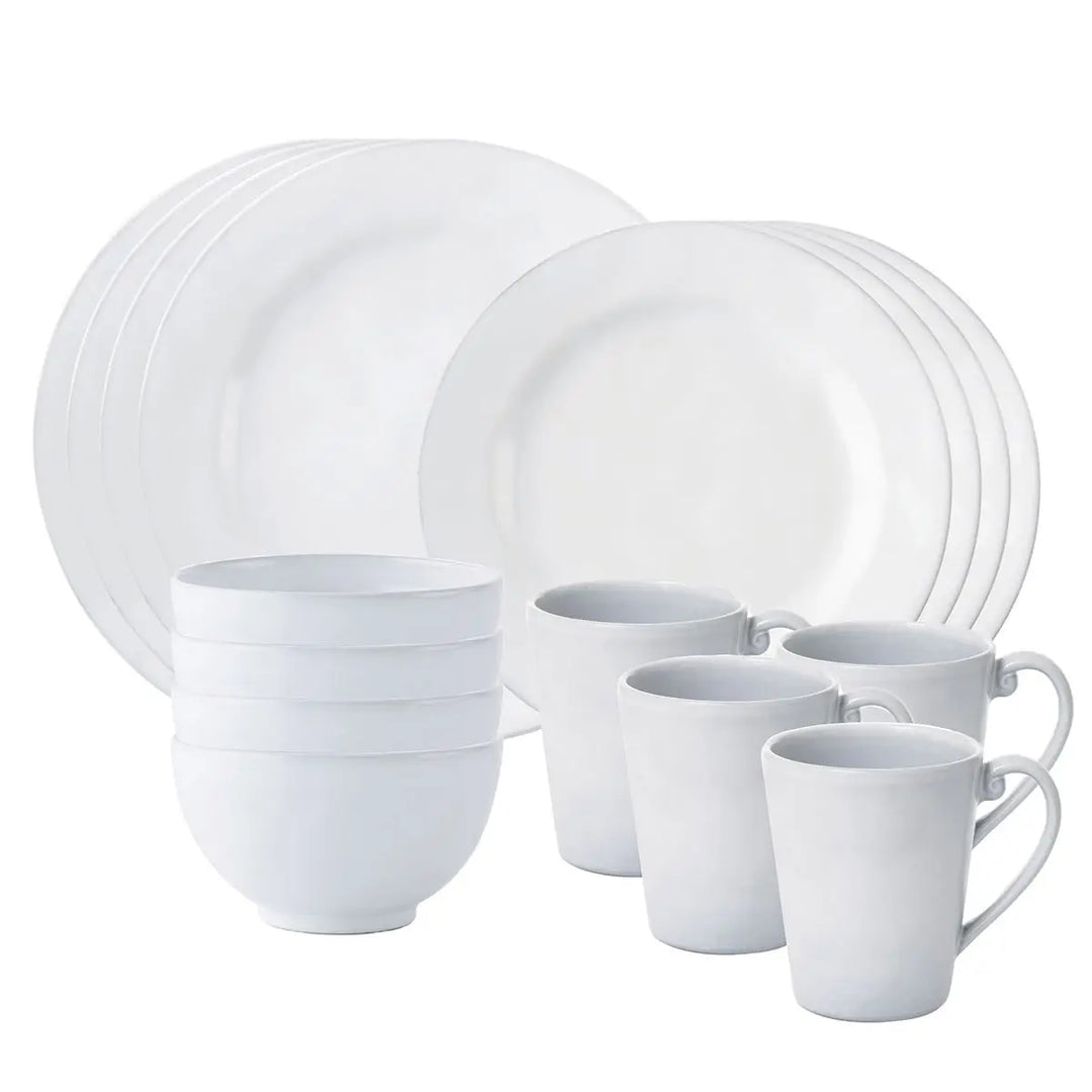 Quotidien 16pc Place Setting - White Truffle