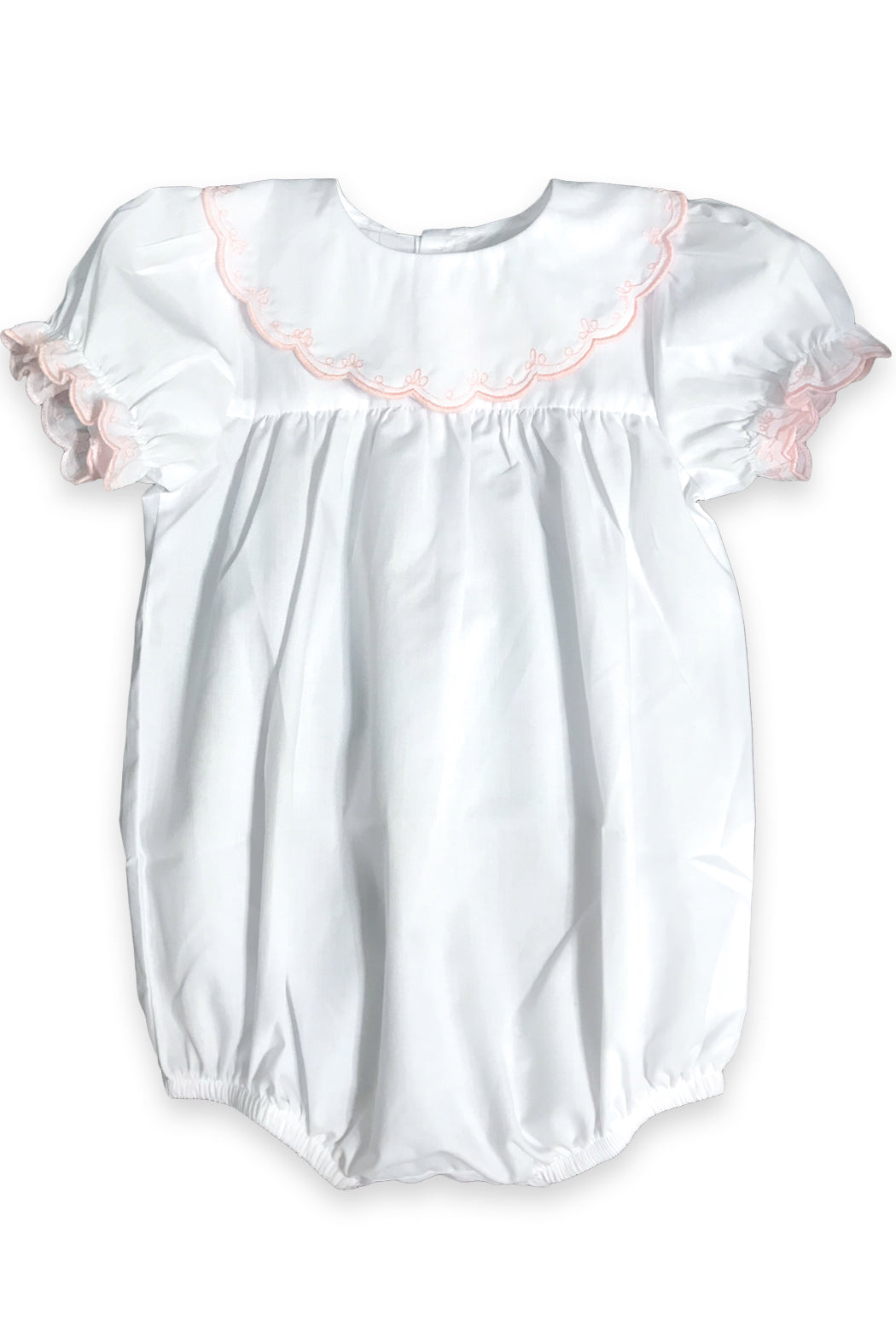 Kristaben - Pink Scallop Embroidered Bubble - kkgivingtree - K&K's Giving Tree
