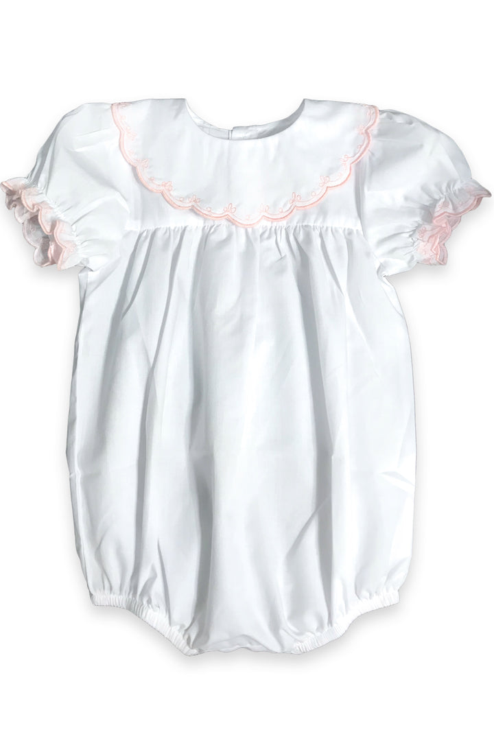 Kristaben - Pink Scallop Embroidered Bubble - kkgivingtree - K&K's Giving Tree