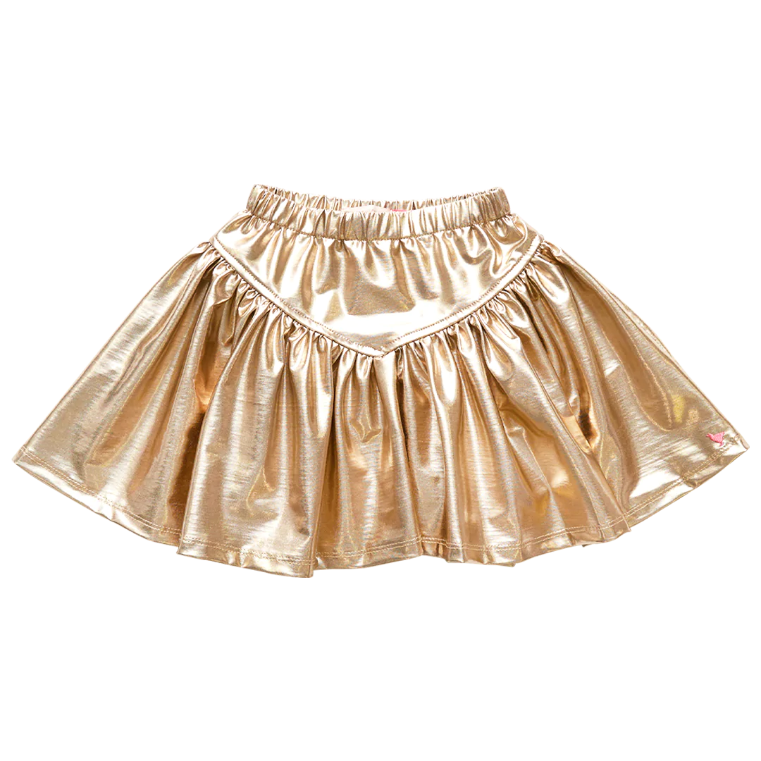 Iridescent Gold Alexis Skirt