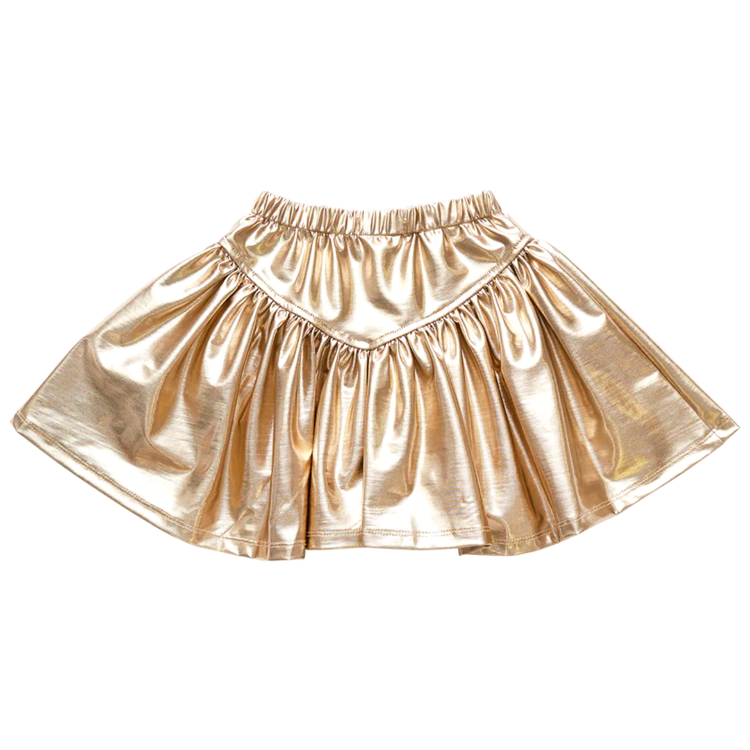 Iridescent Gold Alexis Skirt