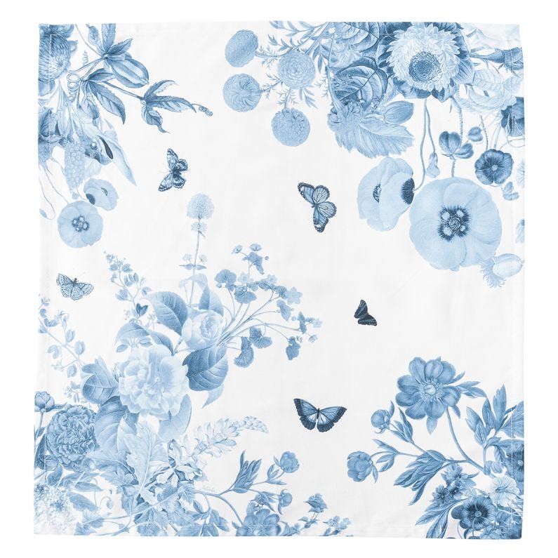 Field of Flowers Napkin - Chambray