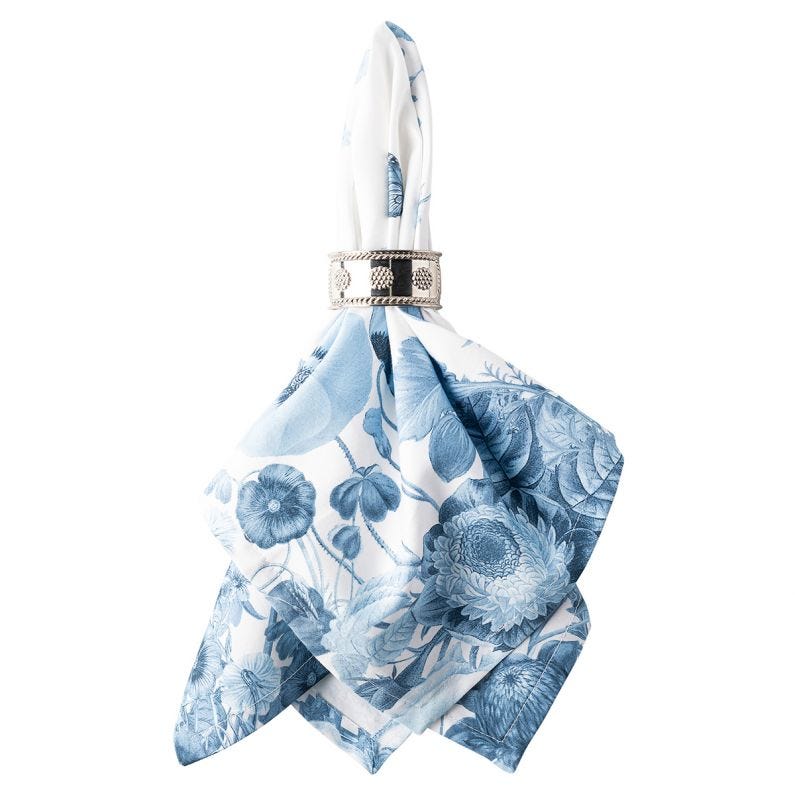 Field of Flowers Napkin - Chambray