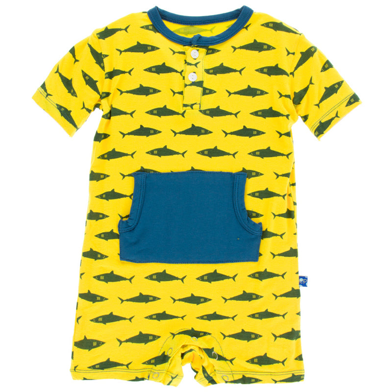 Lemon Shark Kangaroo Romper