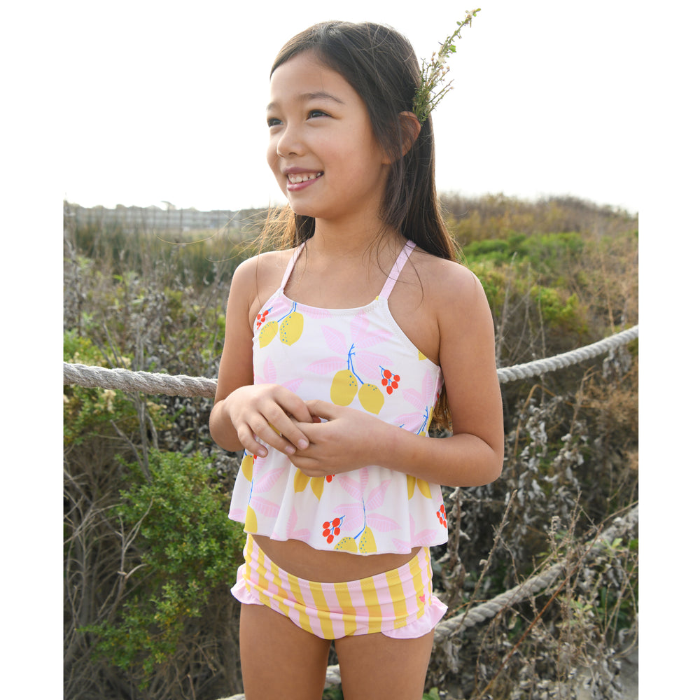 Antique White Lemons Joy Tankini