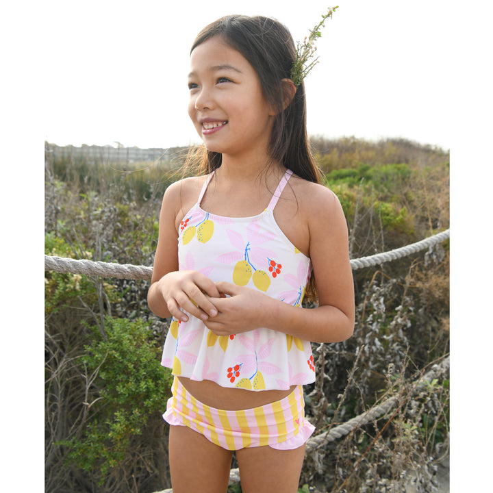Antique White Lemons Joy Tankini