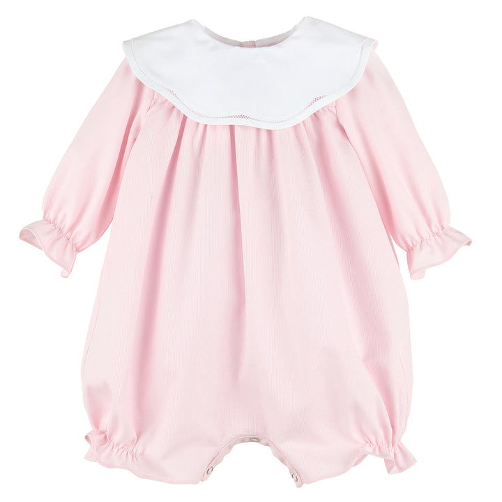 Light Pink Cozy Club Scallop Playsuit