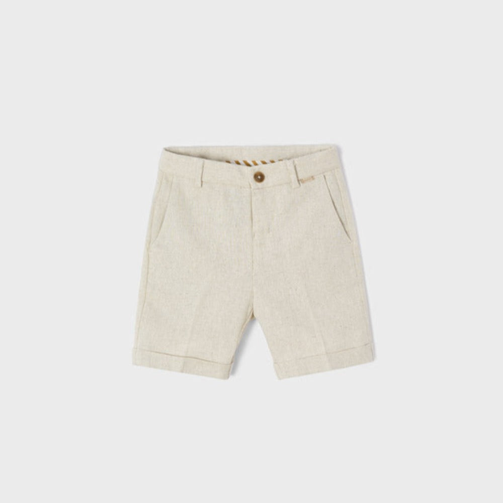 Oat Linen Shorts