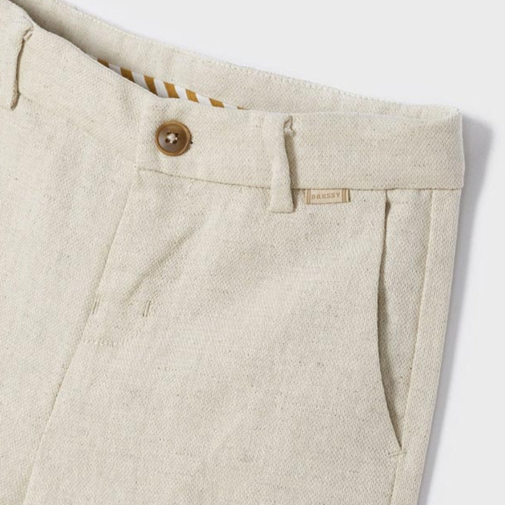 Oat Linen Shorts