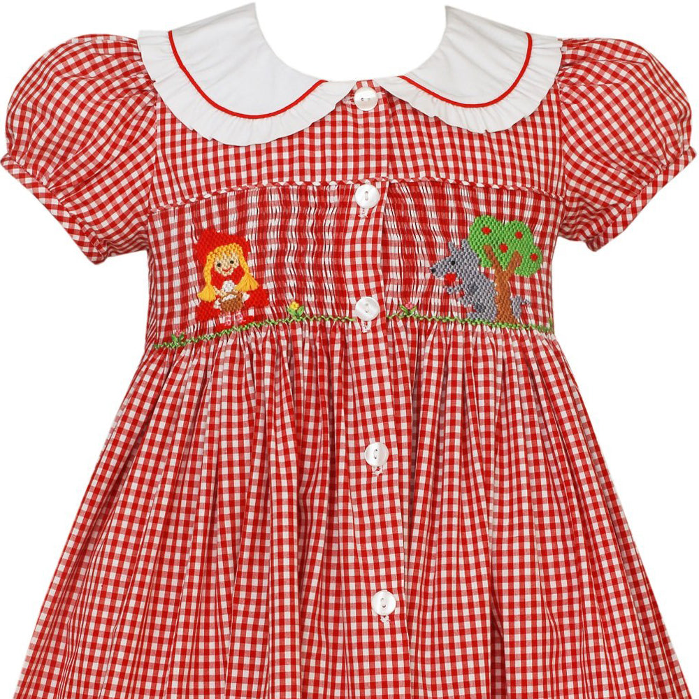 Little Red Riding Hood Smocked Dress
