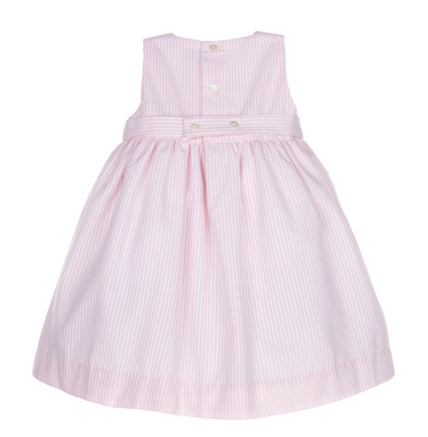 Pink Smocked Bunny Dress
