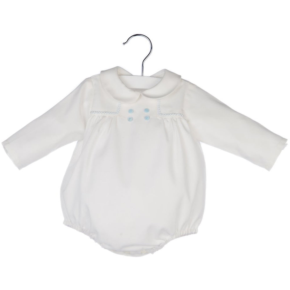 Baby Boys Dressy Bubble - Ivory 