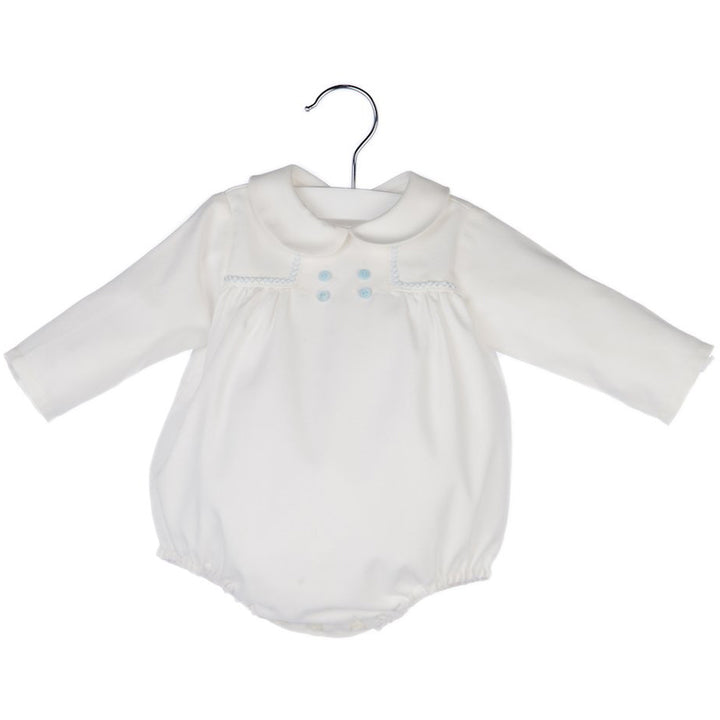 Baby Boys Dressy Bubble - Ivory 