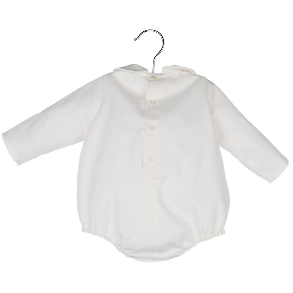 Baby Boys Dressy Bubble - Ivory 