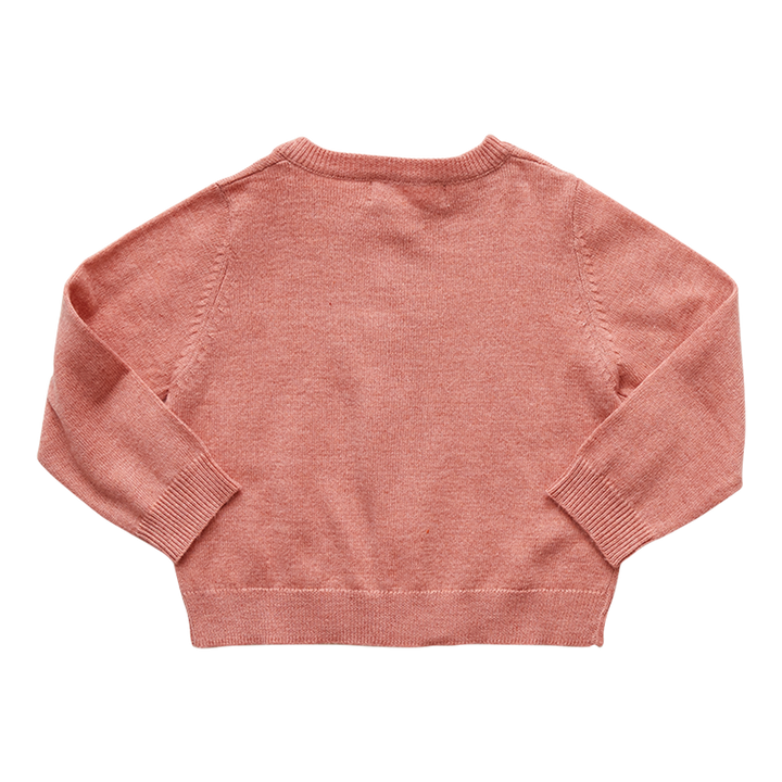 Watermelon & Pale Pink Hannah Heart Sweater