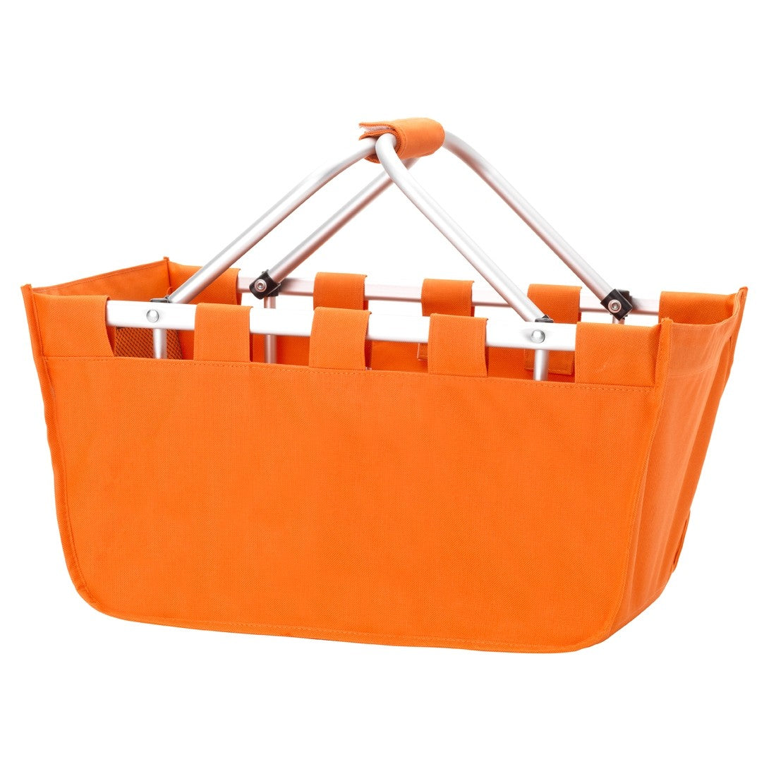 Orange Market Tote - Versatile and folds flat for easy storage