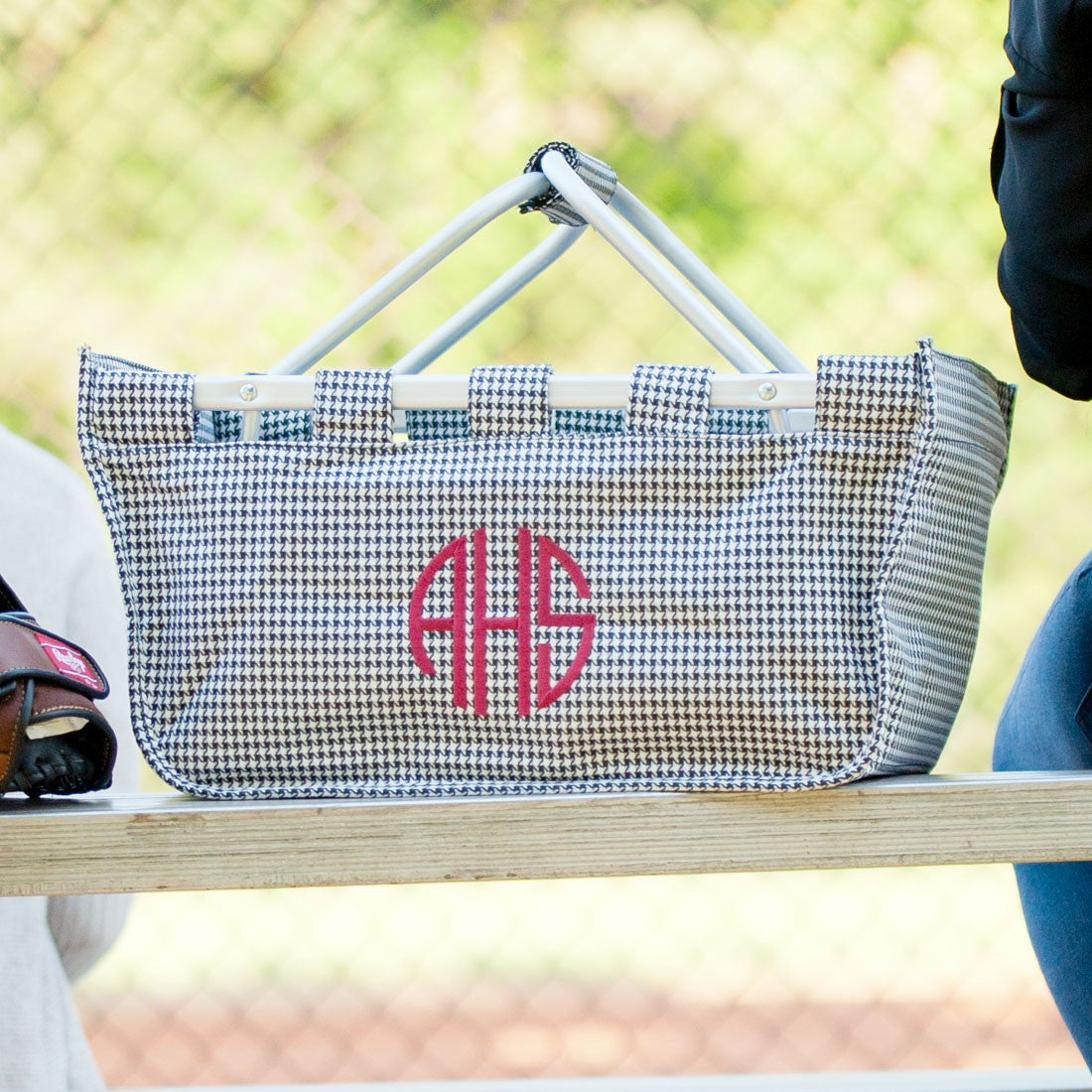 Houndstooth Market Tote - The ultimate versatile tote!