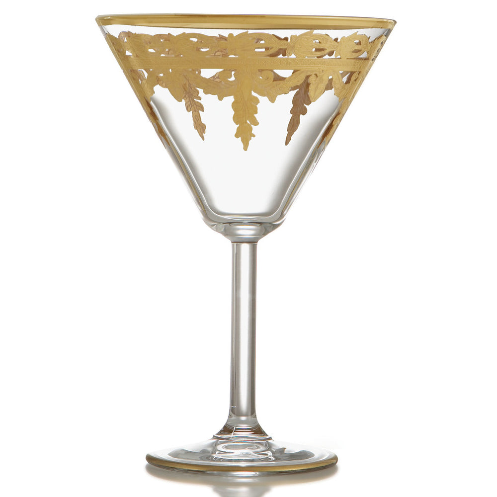 Vetro Gold Martini Glass