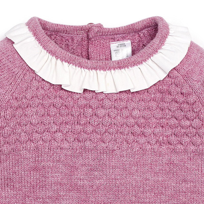 Mauve Sweater & Heart Bloomer Set 