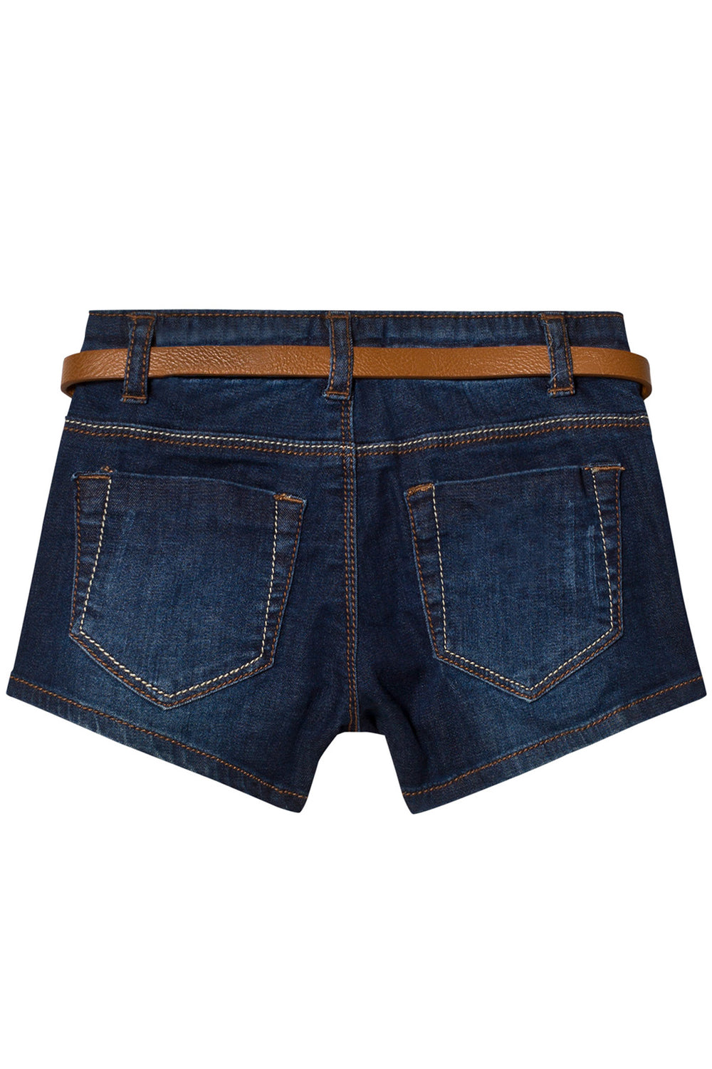 Mayoral - Dark Denim Shorts w/ Gingham Belt - kkgivingtree - K&K's Giving Tree