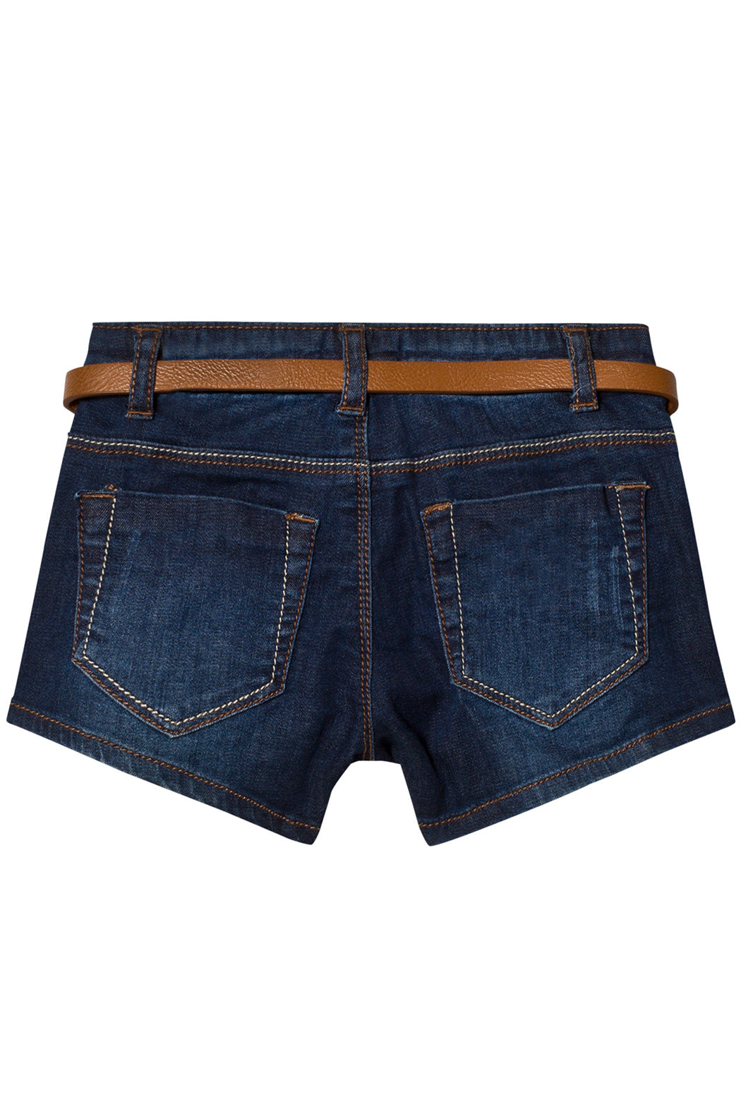 Mayoral - Dark Denim Shorts w/ Gingham Belt - kkgivingtree - K&K's Giving Tree