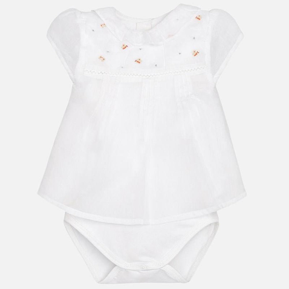 White Butterfly Dress With Bloomers