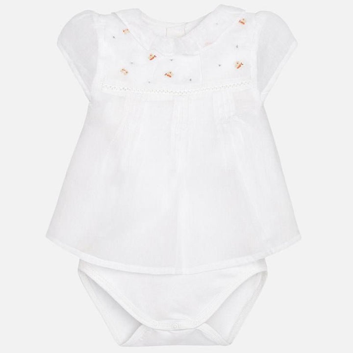 White Butterfly Dress With Bloomers