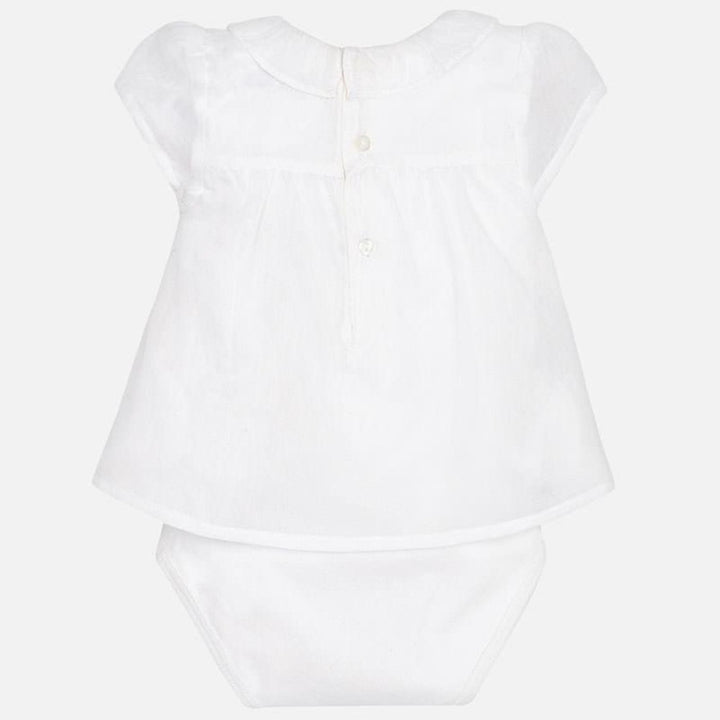 White Butterfly Dress With Bloomers