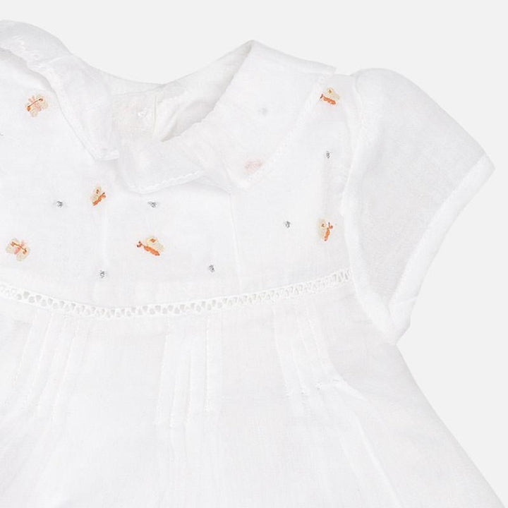 White Butterfly Dress With Bloomers