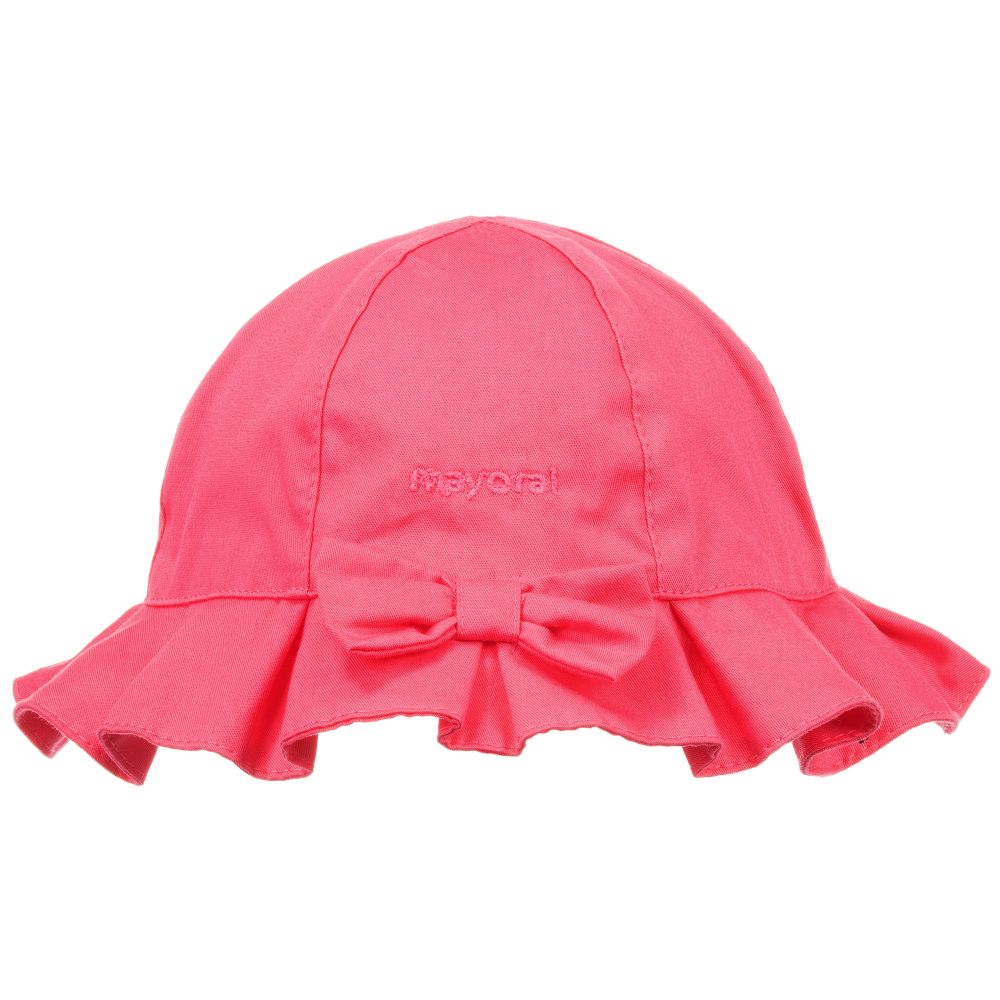 Fuchsia Twill Sun Hat