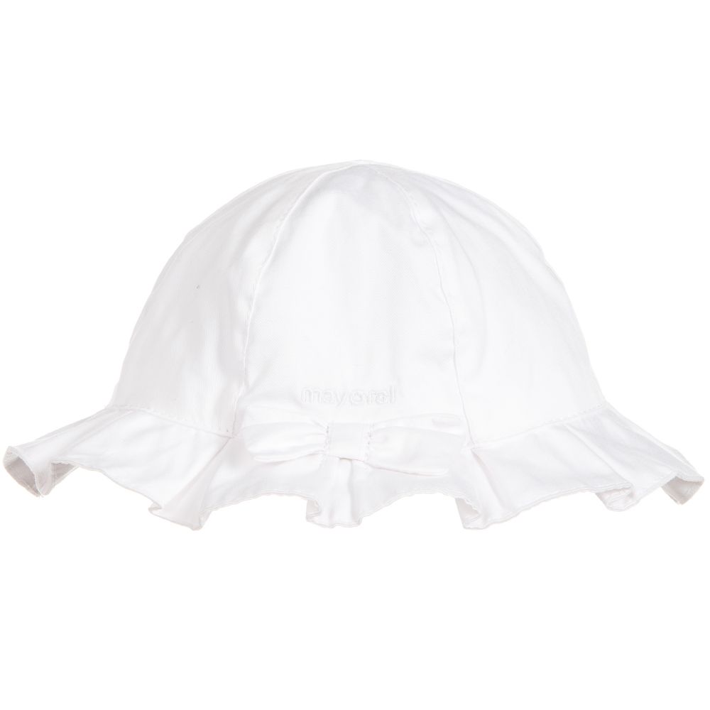 White Twill Sun Hat