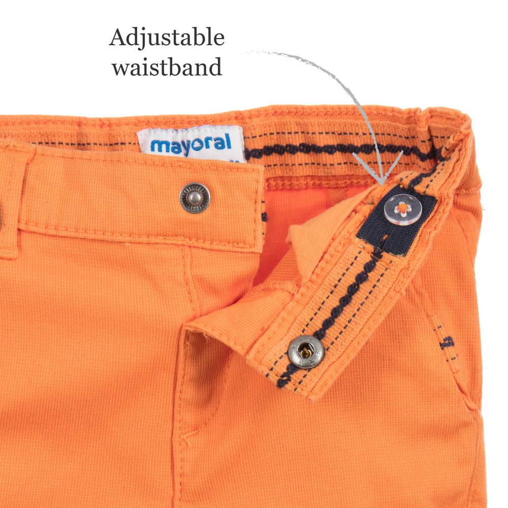 Tiger Orange Shorts with Suspenders