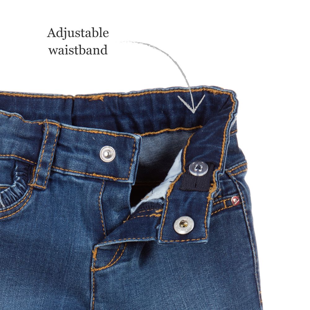 Ruffle Pocket Skinny Jeans