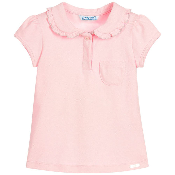 Pink Piqué Polo Shirt