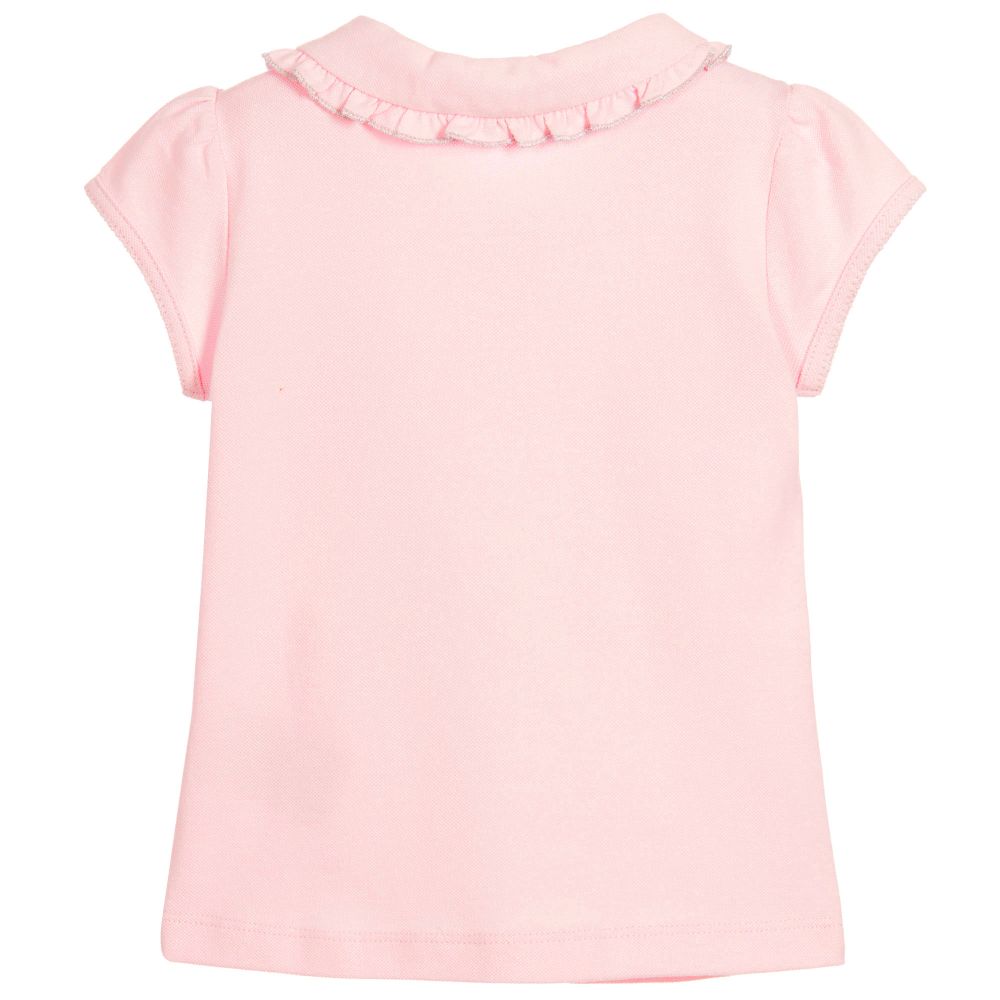 Pink Piqué Polo Shirt