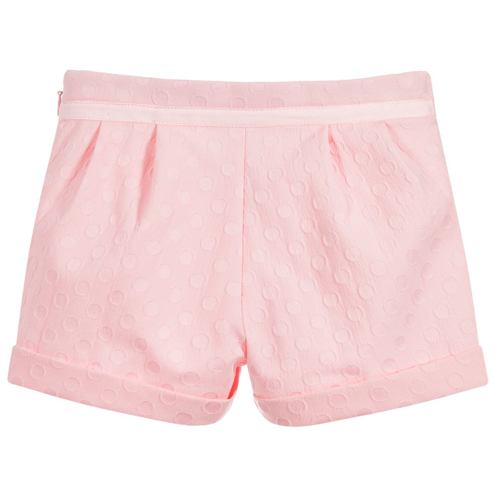 Pink Jacquard Shorts