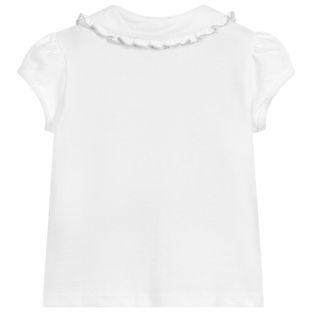 White Piqué Polo Shirt