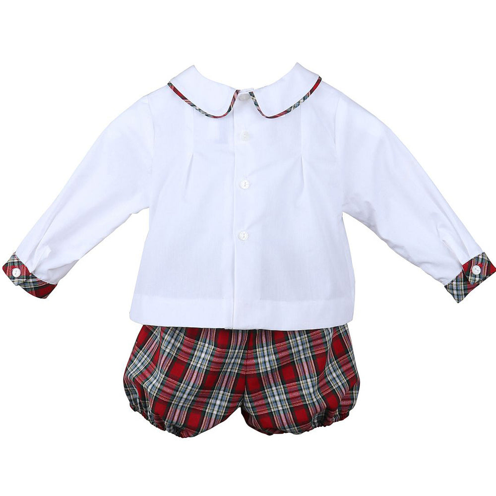 Red Plaid Merry Tartan Two Piece Set