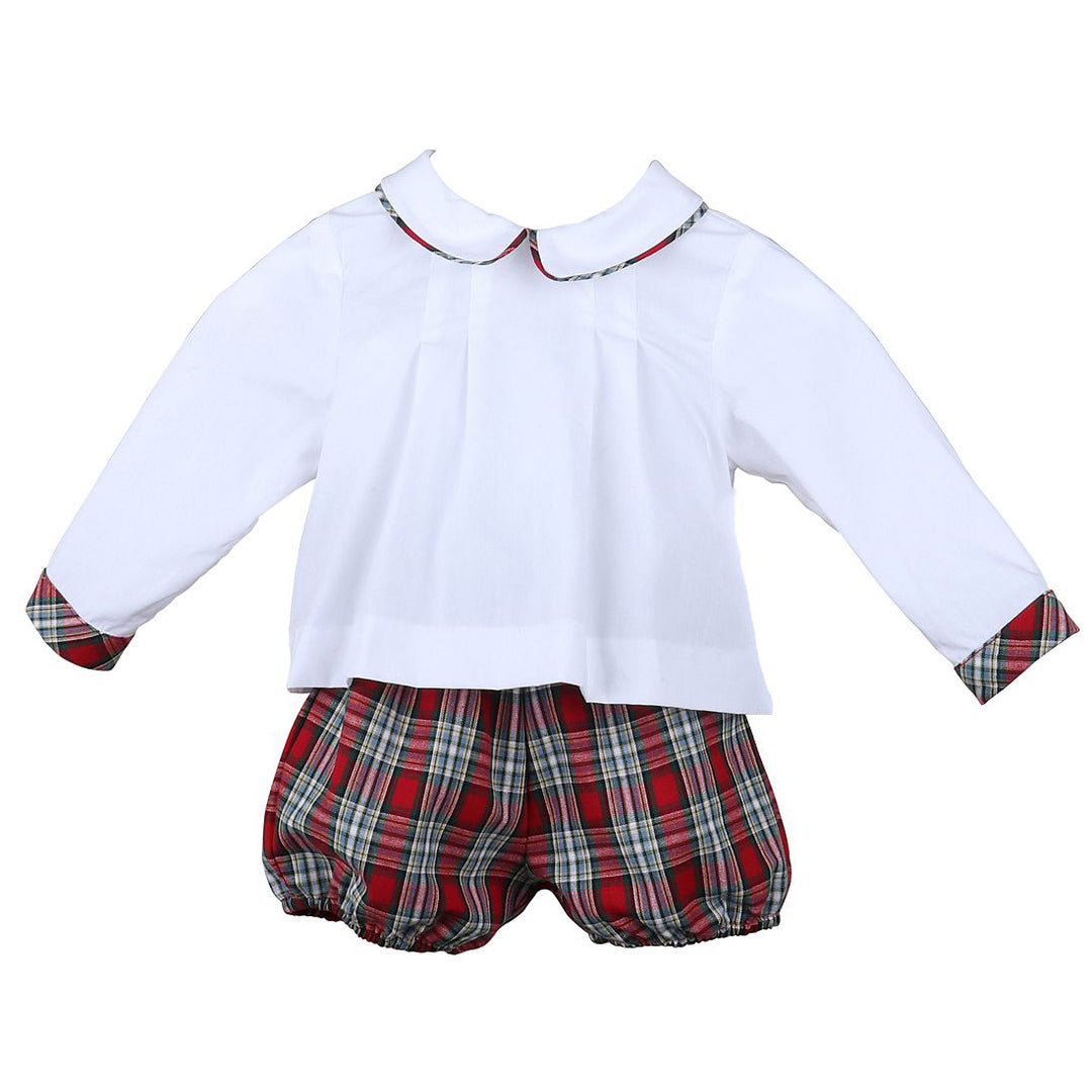 Red Plaid Merry Tartan Two Piece Set