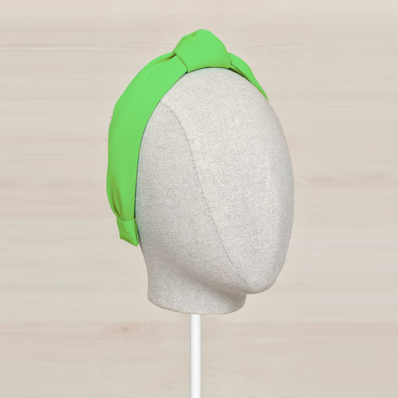 Green Knot Crepe Headband