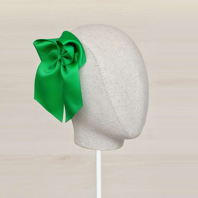 Green Bow Hair Clip