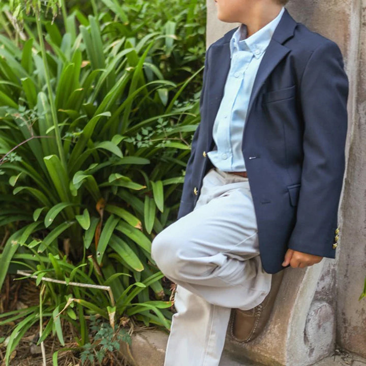 Blue Oxford Button Down Shirt